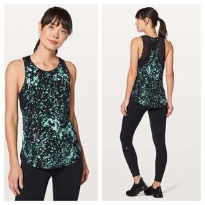 Lululemon Sculpt Tank II Size 4 Pixel Haze Multi Black / Black